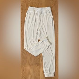 Zara white sweatpants in size small